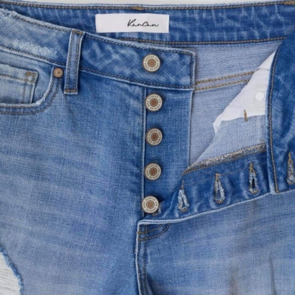 Kancan Leopard Patch Distressed Jeans 🔥 - Picture 3 of 3